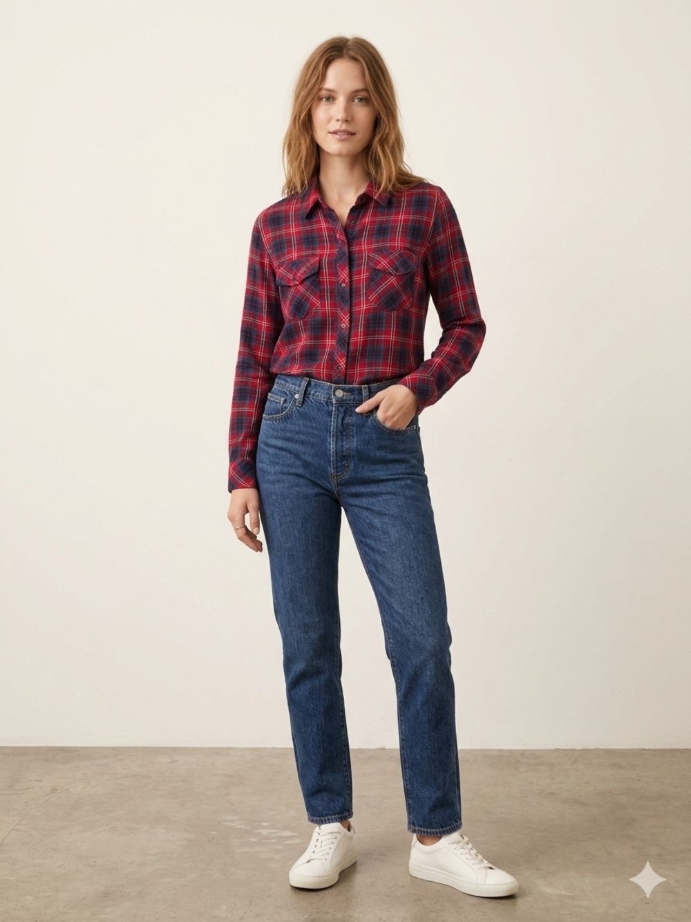 Rails Hunter Plaid Button Down Shirt Plaid Rayon Size Extra Small Navy Red Soft